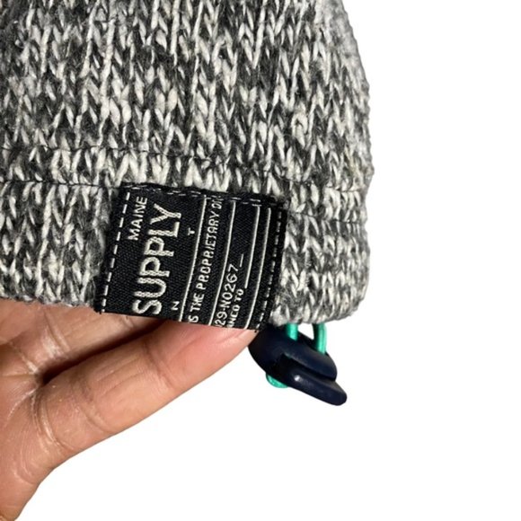 Redhill Brand Women's Black Marled Wool Knit Full Zip Hooded Jacket - Picture 7 of 11